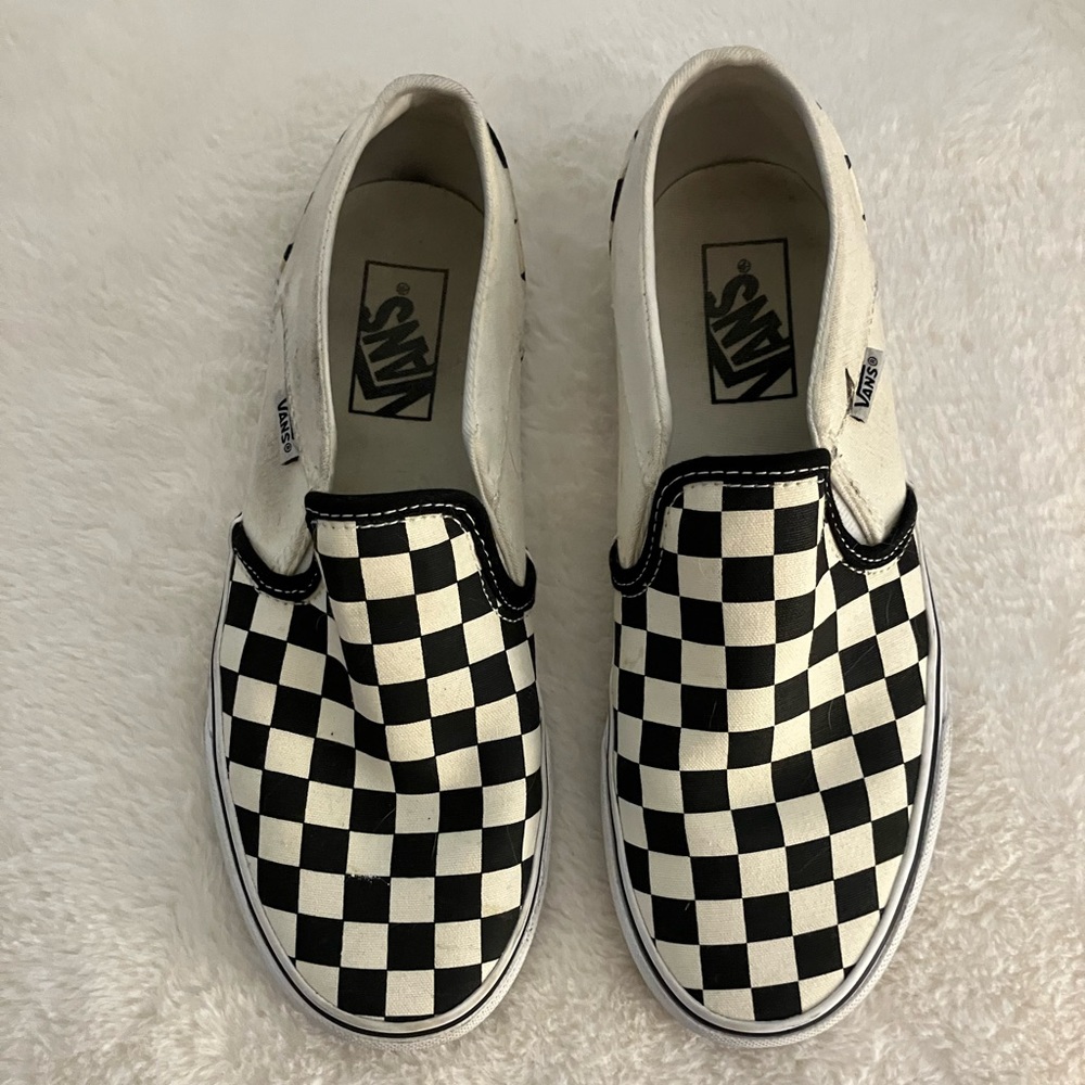 Vans Classic Slip-on Checkerboard Shoes Womens U.S. size 8